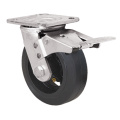 Heavy Duty Caster Series- 8in. Con doble freno - Rueda de goma